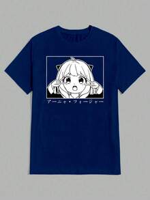 Annye Unisex T-Shirt 100% Cotton Streetwear New Release Shipping Various Colors!! - 藏蓝色 - 查看 1