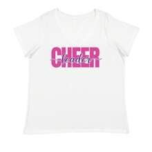 Cheerleader With Scripted Flair Ladies V-Neck T-Shirt - Màu hồng nhạt - Xem 11