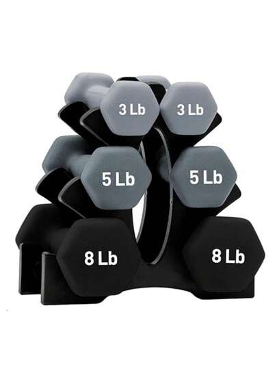 Soporte Para Pesas, Rack para Mancuernas, Estante para pesas, Ideal para Gimnasio en Casa o Oficina, (No incluye pesas) Bluelander.