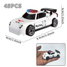 Juguete de coche de carreras mini creativo DIY, bloques de construcción educativos, regalos de fiesta, adecuados para niños de 6+ años, hechos de plástico ABS, regalos de invierno, coches de juguete, coches de bloques, juguetes de coches - Multicolor - Ver 14