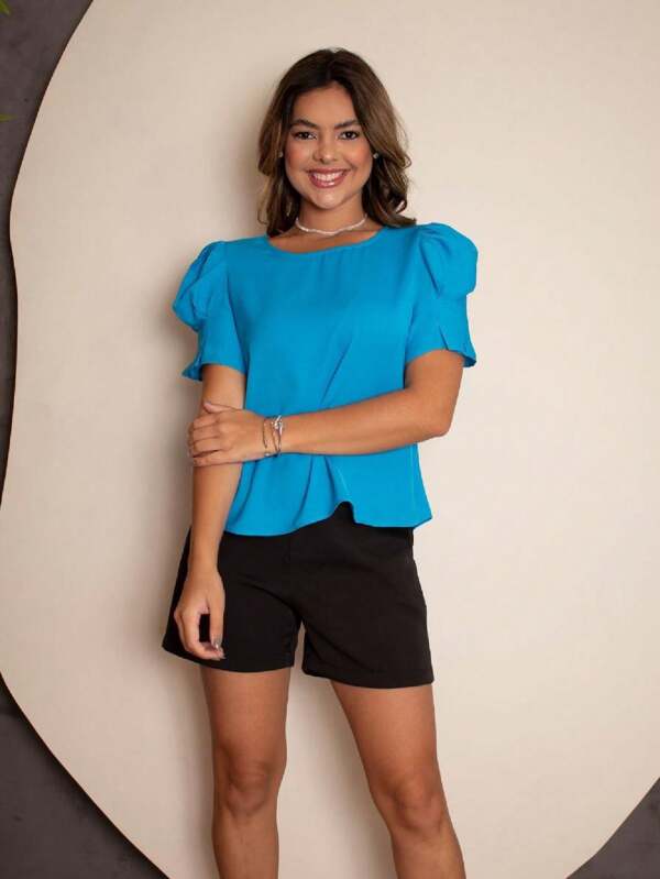 Blusa Crepe Lisa