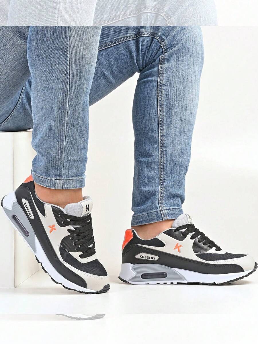 Kobeert 90 Men's Sports Shoes With Gel - Black Orange - View 1