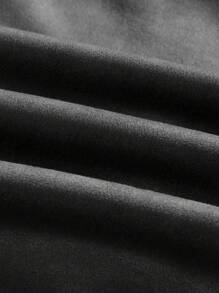 Men's Solid Color Crew Neck Drop Shoulder Sweatshirt, For Fall Winter