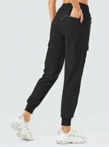 ZUTY Damen Cargo Jogginghose, leicht, schnelltrocknend, Wanderhose, Sportbekleidung, Lounge, Lässig, Outdoor