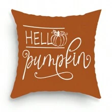 4pcs/1pc Fall Thanksgiving Decorative Pillow Covers, Harvest Season Pumpkin And English Letter Print Throw Pillow Covers, Thanksgiving Sofa Cushion Pillow Shams - Multicolor - View 15