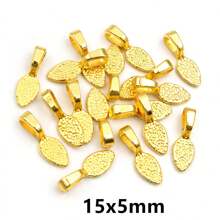40pcs 15x5/21x7mm Zinc Alloy Bail Connectors Handmade Charms Pendant DIY Jewelry Making Accessories For Bracelet Necklace