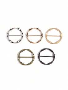 10 chiếc kẹp khăn lụa sang trọng - Khóa kim loại tròn thời trang, kẹp cà vạt áo phông cho phụ nữ, giá đỡ quấn quần áo, dễ sử dụng, phụ kiện thời trang - Nhiều màu - Xem 16