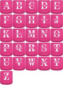 1pc Customized Wrist Support Mouse Pad Personality Custom Name Initials A To Z  Pattern Computer Game Mouse Pad Personal Tailor  Eva Ergonomic Mousepad Wrist Pad Laptop Tablet Mouse Pad Wrist Rest Drop Shipping Comfortable Mouse Mats For Office Accessories