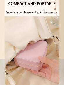 1pc Jewelry Box, Jewelry Display Box, Jewelry Storage Box, Portable Jewelry Box, Mini Jewelry Box, Simple Jewelry Box, Elegant Jewelry Display Box, Fashion Jewelry Storage Box, Detachable Jewelry Box, Travel Jewelry Box, Accessory Storage & Display Box, For Women - Multicolor - View 5