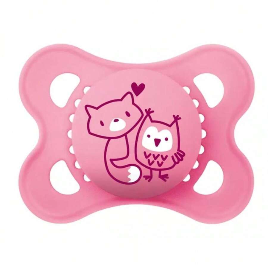 Pink Natural Rubber Pacifier (0-6m) - MAM - 淺粉色 - 查看 1