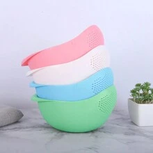 1 件多用途储物篮，现代风格食物沥水篮，水果、蔬菜、大米和谷物储存，厨房收纳盒和橱柜，厨房配件 - 多色 - 查看 9