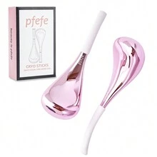 1 pieza PFEFE Palos criogénicos de acero inoxidable Globos de hielo para el cuidado de la piel facial de mujeres, ojos, suministros para esteticistas, globos de enfriamiento para spa con estuche de almacenamiento que contiene líquido congelado - Multicolor - Ver 12