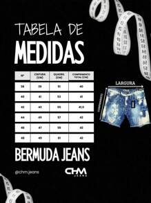CVHM Jeans Men's Bermuda Jeans RAIO 100% Cotton CHM JEANS Player Shorts - 藍色 - 查看 10