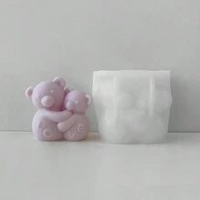 爱心拥抱熊 DIY 手工香氛石膏多功能硅胶模具 - 白色 - 查看 5