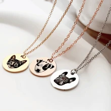 [定制]个性化照片项链 - 个性化珠宝，肖像项链，照片激光雕刻项链纪念礼物 - 彩色 - 查看 11