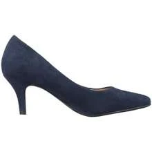 Women's Pointed Toe Stiletto Heels Thin Heel Pump Pointed Toe Low Heel Pumps Summer Shoes - 藏蓝色 - 查看 2