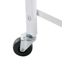 CNCEST Rolling Trolley, Beauty Salon Nail Or Foot Bath Spa Portable Trolley Cart With Wheels & Foot Pad, Foot Rest Pedicure Manicure Funiture Massage Table Salon For Hair Salons, Family Bathrooms - Black+White - View 8