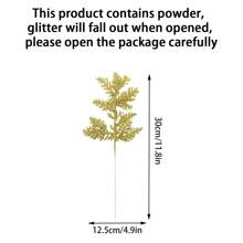 10pcs/Set Tree Spray, Glitter Artificial Pine Needle Branches For Xmas Party Decoration, Faux Leaves For DIY Wreaths Home Decor, Suitable For Trees, Wreaths, Garlands - Battery-Free Holiday Decor For New Year, Wedding, Valentine Day, Gift,Fake Plants Christmas Decorations Room Decor Christmas