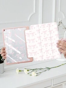 1 个闪光心形图案,全新升级双面印刷,彩绘亚克力透明水晶后盖保护壳,兼容 iPad 10.2 英寸 iPad Pro 11 2021/2020/第 10 代/Mini 6,兼容 iPad 第 5 代(9.7 英寸),iPad Air 第 5 代 2022,带笔槽,防摔,支持自动睡眠/唤醒,恋人表白/春天浪漫礼物 - 彩色 - 查看 3