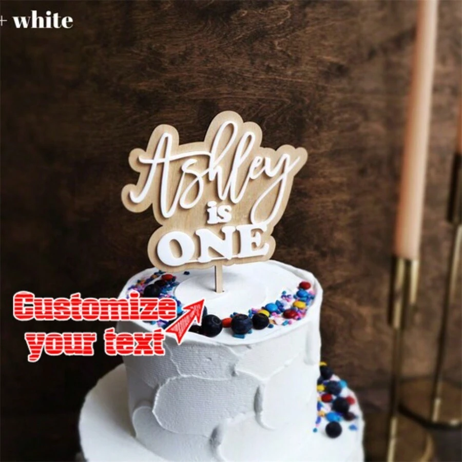 1pc Custom Acrylic Cake Topper Dessert Table Decor For Parties Unique Baking Accessory Memorable Unique Gift For Her Christmas And Halloween,Brunch-Ready - Multicolor - View 1