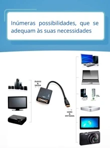 To VGA Adapter Converter Cable With P2 Audio Output With P2 Cable - màu đen - Xem 5