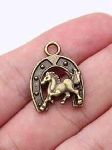 10pcs 23x17mm(0.91x0.71inch) Horseshoe Horse Charms Pendant For DIY Jewelry Making Necklace Keychain Phone Chain Bracelet Making Accessories Handmade Craft Making Findings - Horse Shoes - View 11