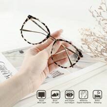 Cyxus Lentes para Computadora Hombres y Mujeres Anti Luz Azul Lente Antireflejant Bloqueo UV Antifatiga Anteojos - Marrón - Ver 10