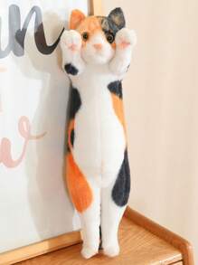 招财猫毛绒玩具，9.84 英寸，柔软可爱的动物小猫玩偶，举起双手，适合作为儿童礼物，是节日、生日、家居装饰的完美礼物 - 彩色 - 查看 14