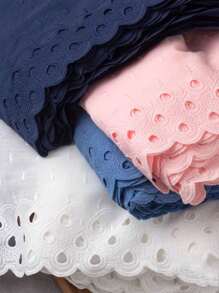 1 Yard Perforated DIY Colorful Sewing Decorative Skirt Hem Trim Embroidered Lace Fabric, 15cm Width, Handmade Garment Accessories