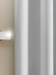 ستائر معتمة 99.9٪ قطعتين لغرفة المعيشة ، غرفة النوم ، الشرفة ، الحمام - ستائر حديثة بأعلى حلقي ، مقاومة للماء ، ستائر معتمة أنيقة ، منسوجة من بوليستر للجميع المواسم ، بدون حبل