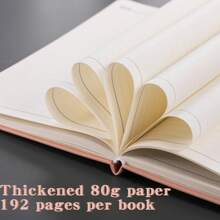 A6 PU 皮革笔记本记事本带丝带页标和笔架槽适合女士男士日记本书写 - 14.48 x 9.9 cm - 查看 6