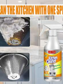 1 Piece Of Kitchen Foam Cleaner Household Kitchen Range Hood Heavy Oil Foam Cleaner Oil Stains Clean, Halloween, Christmas New And Old Models Are Sent Randomly - White - View 9