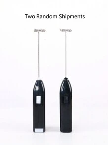 1 件强力手持式奶泡器，迷你奶泡器，电池供电（不包括）不锈钢饮料搅拌机，适用于咖啡、拿铁、卡布奇诺、冰沙、抹茶、热巧克力，两件随机发货 - 黑色 - 查看 6