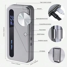 Máy làm móng tay điện có thể sạc lại 35000RPM, tiếng ồn thấp, máy tháo móng chuyên nghiệp màu hồng, trắng, xám, bộ máy làm móng, máy đánh bóng móng, máy cắt gel, máy tiện móng, giũa, dụng cụ đánh bóng, bộ khoan móng, thiết bị làm móng chuyên nghiệp - Nhiều màu - Xem 4