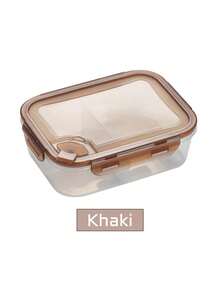1pc 3-Compartment Bento Lunch Box, Bento Box Adult Lunch Box, Adult/Student Lunch Container,Microwave Safe, Anti-Scald, Leak-Proof Bento Box,Adult/Student Lunch Container, Microwave Heating/Dishwasher Cleaning, Suitable For School, Work, Travel And Camping School Supplies,Back To School - Multicolor - View 9