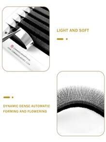 CoMango 3D 4D 5D Pre-Made Lash Clusters, W-Curl 0.07mm Faux Mink Natural Soft Blooming Lashes, Lash Clusters, Individual Lashes, False Eyelashes - C - View 4