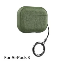 Funda protectora de TPU y piel sintética compatible con iPad 1/2, Pro, Pro 2, 3, 4, con apariencia de moda, proporciona protección completa, incluye llavero - Verde militar - Ver 9