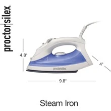 Non-Stick Adjustable Steam Iron With Spray And Steam-Burst - Blue - View 5