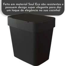 Kitchen Sink Trash Can 2.5 Liters - màu đen - Xem 4