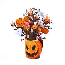 1pc Halloween Table Decorations Pumpkin Table CenterpieceTable Decor For Halloween Table Party Living Room Kitchen Office Bar Decorations - Multicolor - View 6
