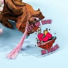 1 cái, Halloween Acrylic Đánh Dấu Trang, Halloween Đầu Lâu Phụ Kiện Thích Hợp Cho Nam Nữ, Quà Tặng Halloween Tuyệt Vời Cho Những Người Yêu Sách - Một kích thước phù hợp với tất cả - Xem 7