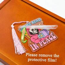 1 cái, Halloween Acrylic Đánh Dấu Trang, Halloween Đầu Lâu Phụ Kiện Thích Hợp Cho Nam Nữ, Quà Tặng Halloween Tuyệt Vời Cho Những Người Yêu Sách - Một kích thước phù hợp với tất cả - Xem 2