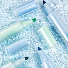 Bộ 4 bút dạ quang, bút dạ quang đầu cọ xiên màu huỳnh quang dùng để vẽ tranh - Nhiều màu - Xem 2