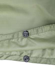 1 件户外三合一连帽防水雨衣，防风雨衣，多功能，适合徒步旅行、骑自行车，配有储物袋，黑色