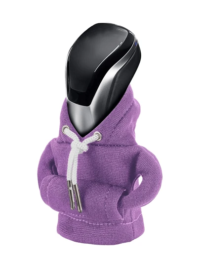 Sudadera con capucha de palanca de cambios, funda universal para perilla de cambio de coche, mini sudadera para palanca de cambios de automóvil, accesorios interiores de automóvil lindos, accesorios y decoraciones para automóviles