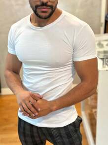 Men's Slimfit T-Shirt - trắng - Xem 2