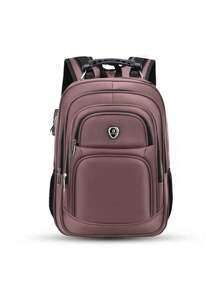 Unisex Backpack Water Resistant Waterproof Reinforced Steel Cable And Anti-Theft Padlock For School Travel Social Elegant Great Promotion Random Model Shipping - màu nâu - Xem 8