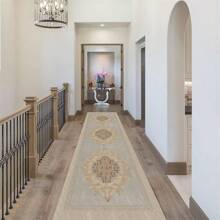 1 pieza Alfombra pasillo impermeable de imitación lana, felpudo no deslizante para pasillo, pasillo, entrada, uso doméstico