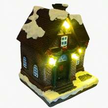 Christmas House Christmas Scene With Light Ornament Decoration - Nhiều màu - Xem 2