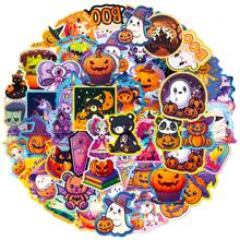 50 miếng dán Halloween, miếng dán bầu không khí ma bí ngô dễ thương vui nhộn cho sổ lưu niệm, trang trí tiệc sinh nhật, ốp lưng điện thoại máy tính xách tay, miếng dán vinyl tuyệt vời cho người lớn, thanh thiếu niên - Nhiều màu - Xem 1